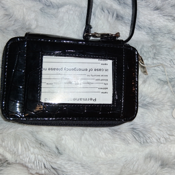 Candie's Black Croc-Embossed Wristlet - Picture 8 of 11